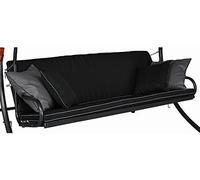 Angerer Coussin pour balancelle, Elegance Style Coussin pour balancelle Design 180 x 50 x 50 cm Noir