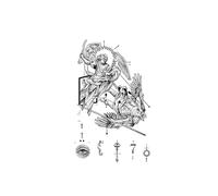 Anges et démons, autocollant de tatouage à base de plantes, semi-permanent non réfléchissant, imperméable, longue durée 2 semaines, faux tatouages