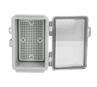 ANGGREK Boîte de Jonction électrique, Boîtier de Distribution étanche en ABS 100x150x90 Mm IP67 avec Couvercle Transparent à Charnière avec Plaque pour Projets de Contrôle Extérie