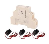 ANGGREK Compteur D'énergie Intelligent WiFi 0-100A triphasé Rail DIN 3 | ABS, 2,4 GHz sans Fil, Compatible et Smart Life, Rail DIN, Usage Domestique et Industriel, Moniteur d'électricité