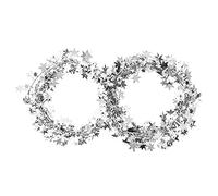 ANGGREK Guirlande étoilée Miroir, Fil de Fer Flexible 7,5 M, Décoration de Fête pour (Silver)