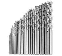 ANGGREK Jeu de 16 Forets HSS, Forets Hélicoïdaux à Queue Droite 0,8 Mm à 1,5 Mm pour Perceuses électriques et à Colonne sur Métal Fin, Aluminium, Fer, Bois, Plastique