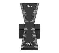ANGGREK Règle de Menuiserie, Guide de Queue D’aronde en Aluminium Ratios 1:5 1:8 for Traçage et Assemblage du Bois