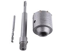 ANGGREK Scie Cloche Béton 65 Mm, à Pointe Carbure, Tige 200 Mm | Métal Carbure, Murs de Maçonnerie, Climatisation, Tige de 200 Mm, Mandrin de Perceuse oret de Maçonnerie