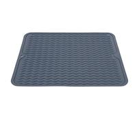 ANGGREK Tapis égouttoir Vaisselle, Tapis de Séchage pour Cuisine 40,49 X 30,99 Cm, Souple Flexible Résistant à la Chaleur Antidérapant, for Plan de Travail évier égouttoir Casseroles et (BLUE)