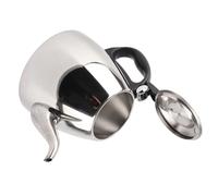 ANGGREK Tovetop Taapot Thé en Acier Inoxydable Kettle 1,2L 1,5 L avec Base Universelle pour Induction ou Poêle à Gaz Poignée Ergonomique (1.2L)