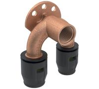 Angle de raccordement double PushFit 90 20 x 1/2" x 16 mm, 52 mm