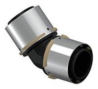 UPONOR S-Press composite, angle 45°, PPSU, 50-50, 1 pièce.