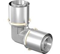 Angle de sertissage Uponor 1046911 50 x 50 mm, laiton étamé