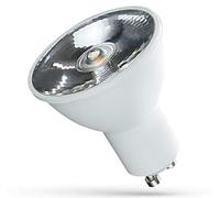 Angle d'éclairage 10° - Spot LED GU10 - 6 W - 400-460 lm - Blanc chaud/blanc neutre - Blanc froid (blanc froid 6000 K, 460 lm)