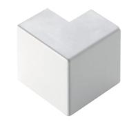 Angle extérieur, courbe 90°, pour mini-canalines 40 x 25 mm, blanc, en PVC, technopolymère haute résistance, mini canalines, canal pour câbles électriques, système électrique