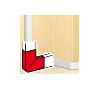 Legrand Angle plat 90° 010785 DLP Monobloc pour goulottes 50 x 105 mm Blanc