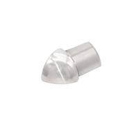 Angle extérieur rond en acier inoxydable poli (H= 10 mm)