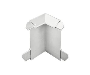 Angle intérieur pour profilé angulaire de balcon avec larmier argenté (H= 60 mm)