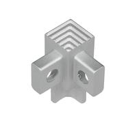 Angle intérieur pour profilé Squarestepp en aluminium argenté (H= 11 mm)