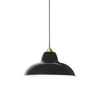 Anglepoise Original 1227 Brass Midi Wide Pendant Pendelleuchte, Jet Black