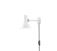 Anglepoise Type 75 Mini Applique Murale Avec Câble Apline Blanc