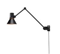 Type 80 W3 Applique Murale avec Câble Noir Mat