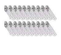 Angles En Métal Support d'angle à 90 degrés en acier inoxydable, avec vis, for fixation du cadre d'armoire, 20 jeux(20 Sets)