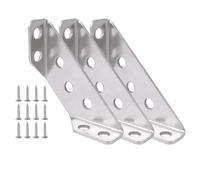 Angles En Métal Support d'angle à 90 degrés en acier inoxydable, avec vis, for fixation du cadre d'armoire, 20 jeux(3 Sets)