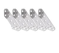 Angles En Métal Support d'angle à 90 degrés en acier inoxydable, avec vis, for fixation du cadre d'armoire, 20 jeux(5 Sets)