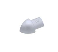 Angles extérieurs ronds pour profilés en aluminium argent mat (H= 10 mm)