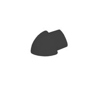 Angles extérieurs ronds pour profilés en aluminium noir mat (H= 12,5 mm)