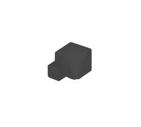 Angles intérieurs ronds pour profilés en aluminium noir mat (H= 8 mm)