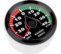 Anglomètre de 85 mm pour bateaux, IP67, étanche, multicolore, rétroéclairé, 932 V, orientation réglable (cadran noir, cache noir)