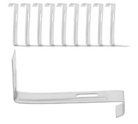 Angoily 10 Pièces Clips de Toit en Acier Inoxydable à Crochet Inversé | Fixation Robuste des Tuiles, Finition Métallique Argentée, Maintien Fiable sous Vent Fort ou Neige pour Toiture
