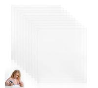 Angoily 10 Plaques Transparentes Stylo 3D, Supports de Traçage 20 x 18 cm | Supports plats 1 mm pour suivre des motifs, loisirs créatifs, atelier, école, maison, bricolage et projets DIY sur papier