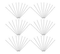 Angoily 100 Pièces Barres D'extension en Acier Inoxydable de 117mm pour Stylos à Perles, Accessoires de Bureau Multifonctions Faciles à Remplacer pour Bricolage et Réparation