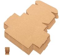 Angoily 15pièces Lot de Boîtes Kraft pour Savon Artisanal Emballage Cadeau et Coffret Gourmand Boîte Solide et Facile à Plier pour Fêtes et Mariages