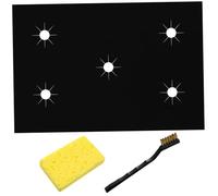 Angoily 1ensemble Housse De Pour Cuisinière à De Couvercles Antiadhésifs Avec Brosse De Nettoyage Accessoires Pratiques Pour Plaques De Cuisson Protégez Et Embellissez Votre Espace