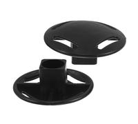 Angoily 2 Pièces Capuchon de Toit de Gazebo Hexagonal Noir en Plastique | Drainage Rapide de Pluie, Installation Facile, Ajustement Polyvalent, Résistance au Vent, Usage Extérieur