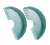 Angoily 2 Pièces Jardinière Demi-Cercle pour Parasol, Base Plastique