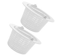 Angoily 2 Pièces Panier de Skimmer Piscine Blanc, Poignée Plastique ABS | Compatibilité, Entretien des Bassins Hors-sol, Usage Résidentiel, Maintenance D’ouverture, Techniciens et Gestionnaires