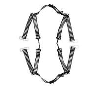 Angoily 2 Pièces Sangle de Casque de Sécurité Y à 4 Points en Abs et Ruban