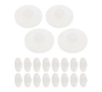 Angoily 20 Pièces Couvre-Pieds Antidérapants pour Parc Bébé, Lot Rond | Installation Facile, Stabilité Renforcée, Bords Arrondis Transparents, pour Pieds de Parc et Carrelage