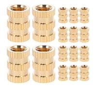 Angoily 20 Pièces Écrous D'insertion en Cuivre Filetage Femelle 7x10mm Faciles à Installer et Sécurisés pour Moulage par Injection et Impression 3d