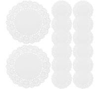 Angoily 200 Pièces Napperon Papier Décoratif Blanc Ajouré Absorbant