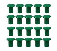 Angoily 24 Pièces Capuchons Ronds en Plastique pour Bambou, Protège-piquets de Jardin Extérieurs, Solide et Élégant, Prolonge la Durée de Vie des Piquets en Bambou pour Jardins et Cours