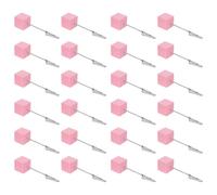 Angoily 24 Pièces Porte-nom Pince Crocodile à Base en Bois, Rose | Support Stable pour Cartes de Table et Numéros, Prise Sûre, Facile à Changer, Mariages et Restaurants