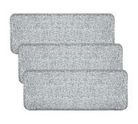 Angoily 3 Pièces Lingettes de Rechange pour Balai Serpillière en Fibres, Coussinets Lavables pour Sols Humides et Secs, Compatibles Tête de Balai Plate