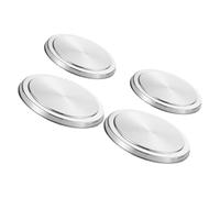 Angoily 3pièces Couvercles De Brûleur Acier Inoxydable Pour Cuisinière Électrique Et Élégante Pour Brûleurs Ronds Finition Argentée Moderne