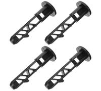 Angoily 4 Pièces Loquet de Poubelle Extérieur 120l en Plastique Noir, | Ouverture et Fermeture Fluides, Pièce Classique à Broche, pour Bac et Conteneur, Gain de Temps