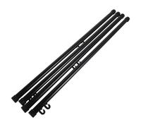 Angoily 4 Pièces Porte-affiches Mural en Plastique Noir 53cm, Tige Affichage Facile à Installer et Démontable, pour Suspendre Posters et Bannières en Intérieur Plusieurs styles