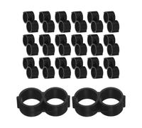 Angoily 50 Pièces Bouchons de Fin pour Tuyau Goutte-à-Goutte 1/2, PP Noir | Forme en 8, pour Tube D’irrigation 16mm, Lot de Raccords de Fermeture pour Jardin
