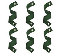 Angoily 6 Pièces Sangle de Tuteur en Nylon Vert pour Arbres et Jeunes Plants, Résistante à l'usure, Lien de Soutien pour Jardinage et Redressement des Plantes