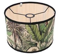 Angoily Abat-jour en Bambou Vintage pour Lampe Suspendue, Modèle E27, sans Bavures, Toucher Confortable, pour Salon et Chambre à Coucher
